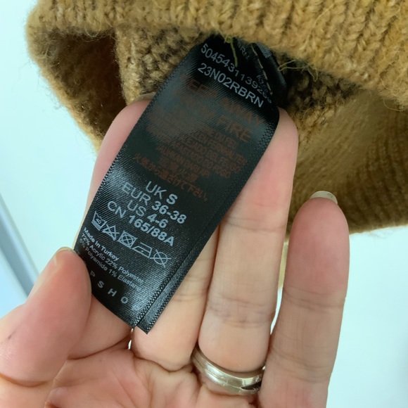 Topshop animal print crop soft sweater 4 - Picture 5 of 5